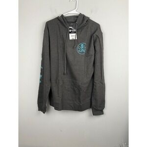 Salt Life Skull and Hooks Hoodie Men's L NWT SLM547 Gray Pullover Sweatshirt‎
